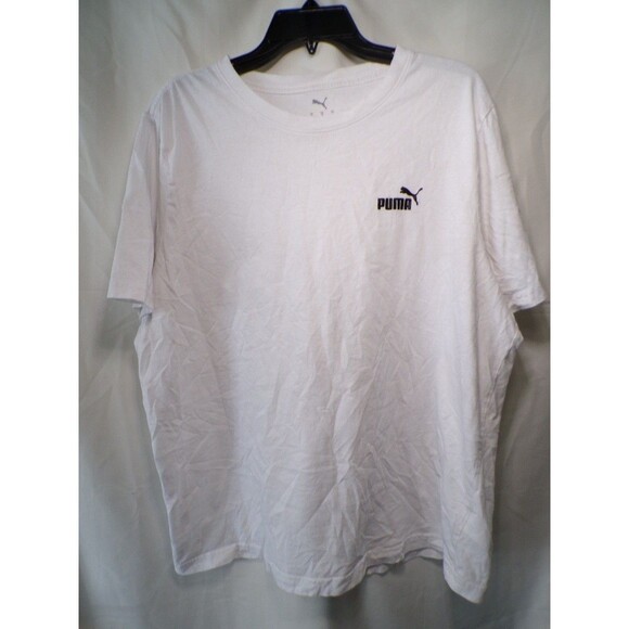 Puma Other - PUMA Men's XL White T Shirt Short Sleeve Crew Neck Black Logo